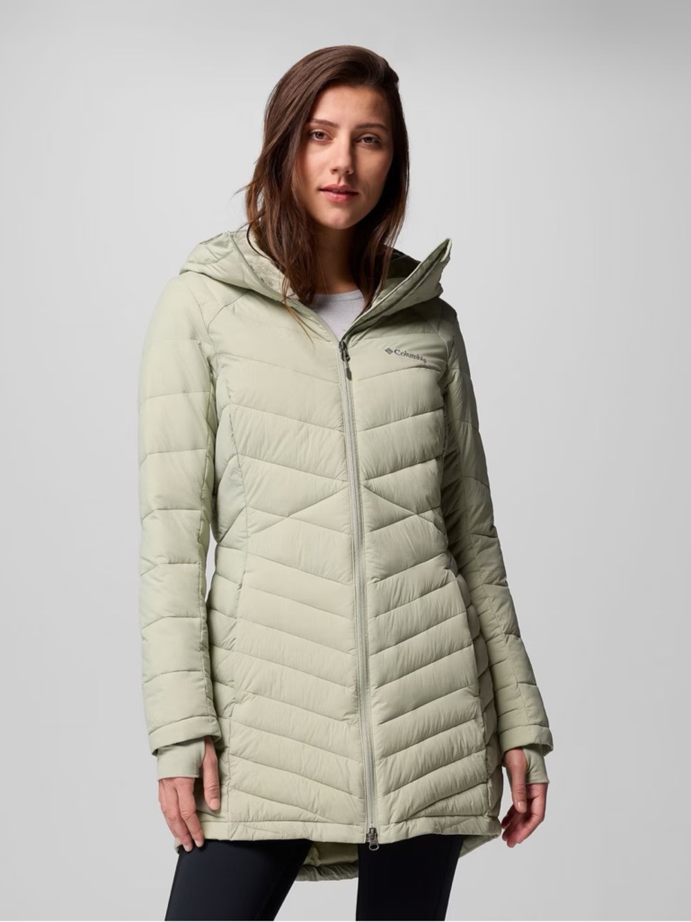 Columbia Women's Sage green/safari heavenly Jacket coat